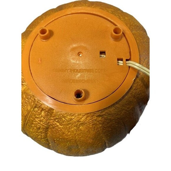 Vintage Gemmy Halloween Foam Pumpkin Mold Light Up Jack-O’-Lantern Face Decorati - Picture 3 of 7